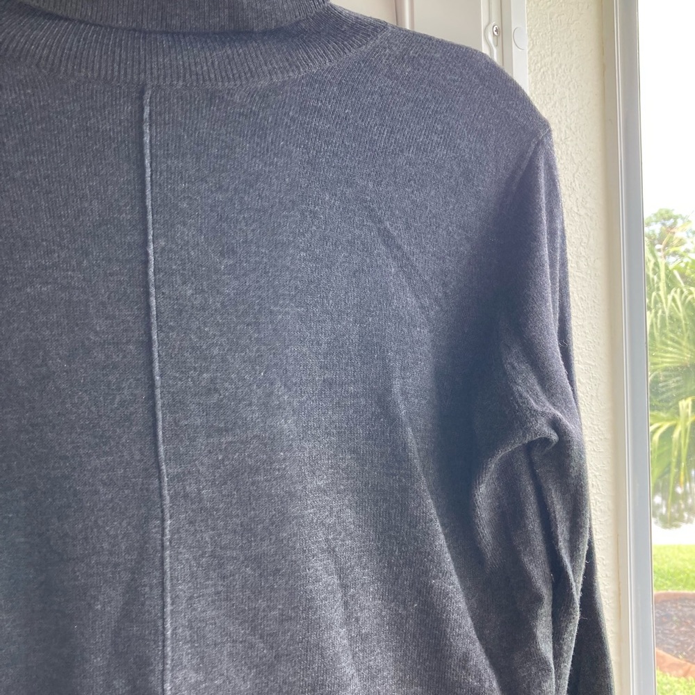Classic Workshop Republic Clothing Turtleneck Tunic, Charcoal Gray, Small - Picture 2 of 10